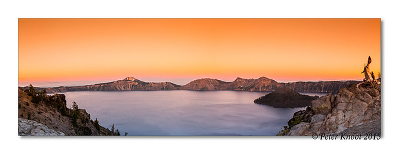 Sunset over Crater Lake