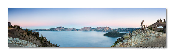 Sunset over Crater Lake