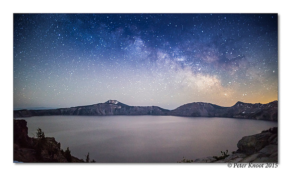 Milky Way over Crater Lake
