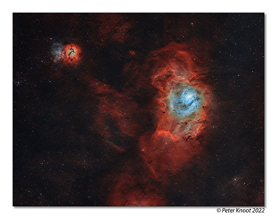 Lagoon and Trifid Nebulae